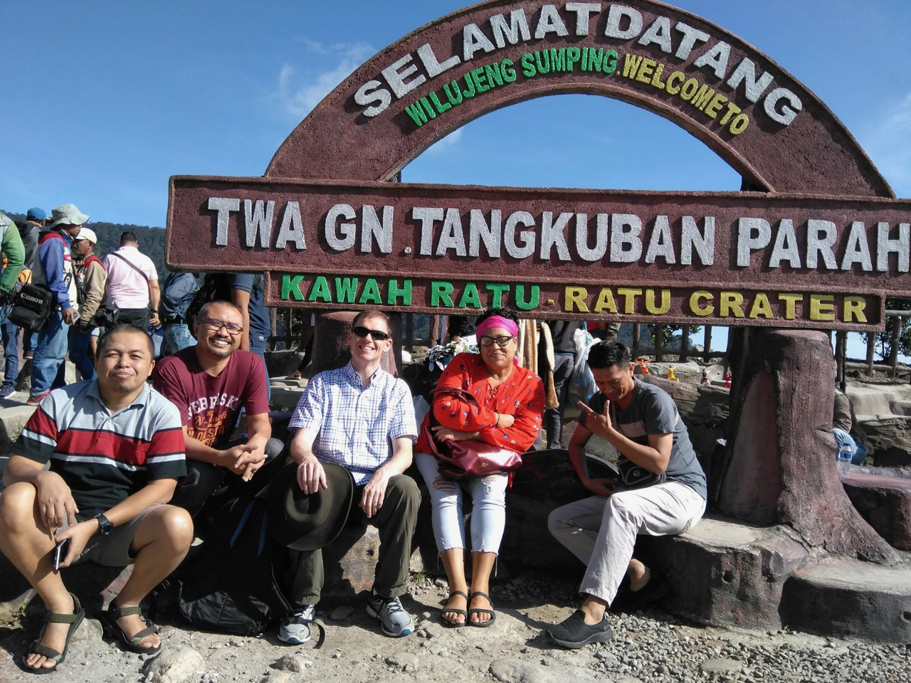 sign at Tangkuban Parah