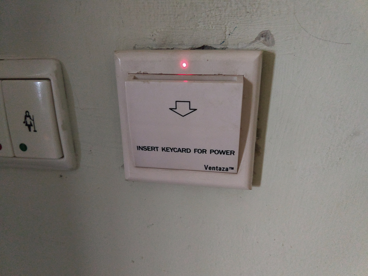 insert keycard for power